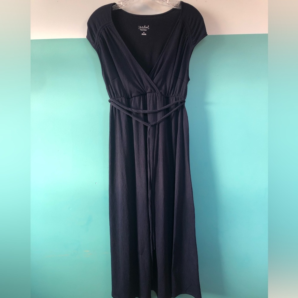 Isabel Maternity Navy Blue Maxi Dress